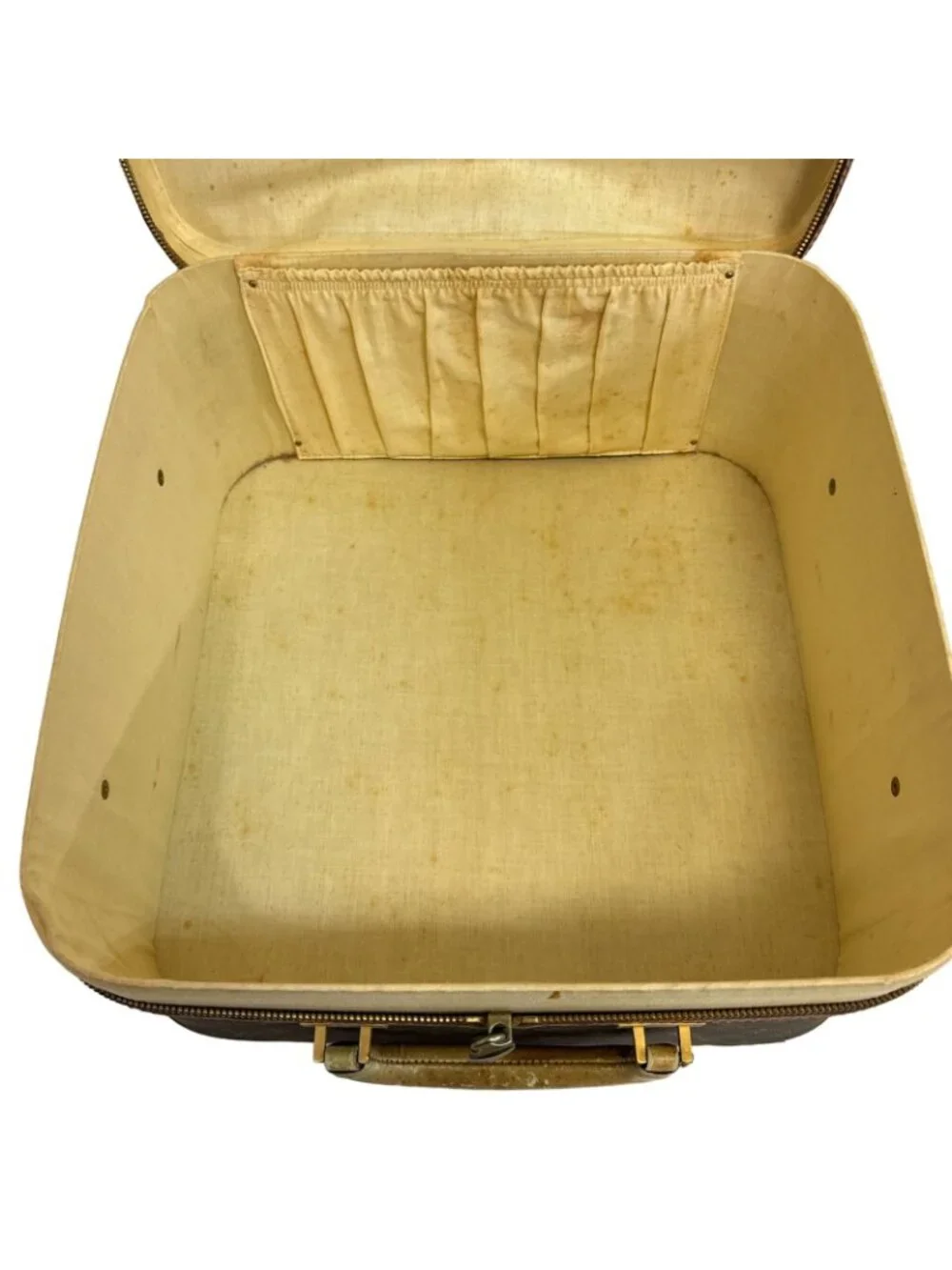 Louis Vuitton Stratos Mini Trunk Case Monogram Canvas Leather Brown